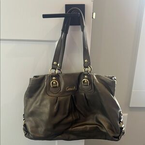 Coach Brown Leather Tote Bag